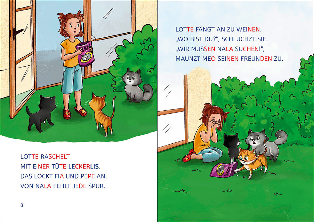 Weitere Ansicht: Leselöwen 1. Klasse - Die Katzen-Detektive (Großbuchstabenausgabe) | Katja Richert