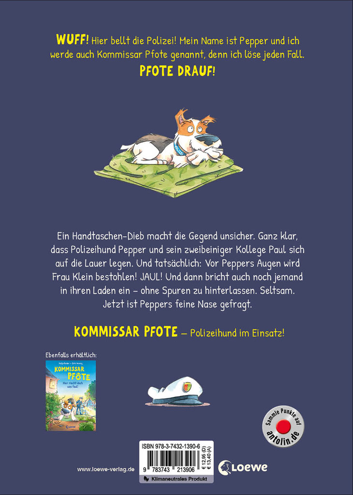 Weitere Ansicht: Kommissar Pfote (Band 6) - Ein Einbruch ohne Spuren | Katja Reider
