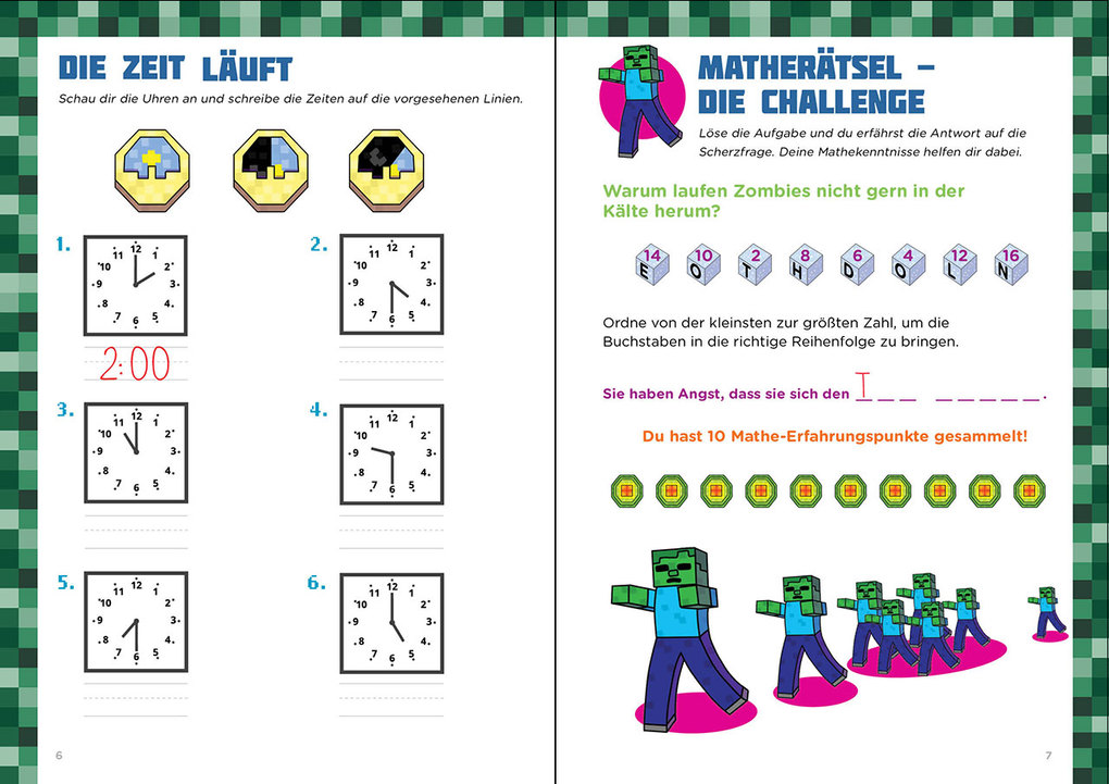 Weitere Ansicht: Mathe für Minecrafter - Mein extrastarkes Übungsbuch