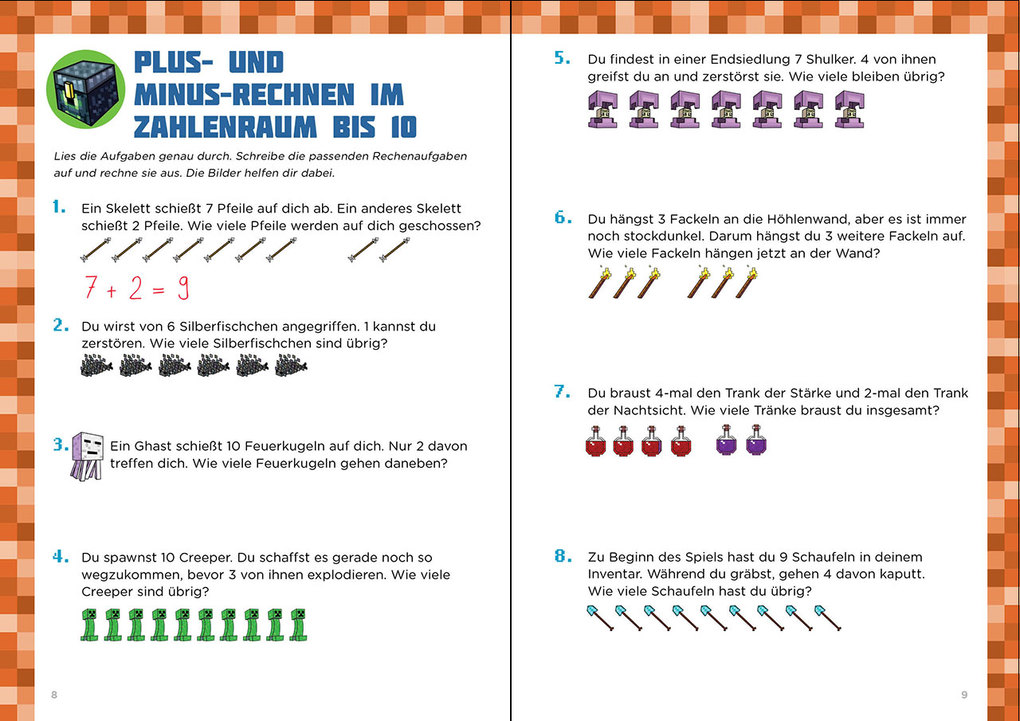 Weitere Ansicht: Mathe für Minecrafter - Mein extrastarkes Übungsbuch