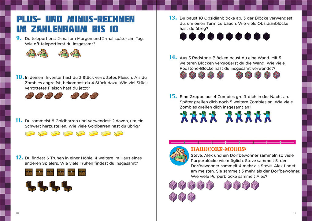 Weitere Ansicht: Mathe für Minecrafter - Mein extrastarkes Übungsbuch