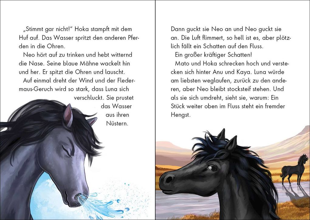Weitere Ansicht: Wildpferde - mutig und frei (Band 2) - Im Tal der Gefahren | Sabine Giebken