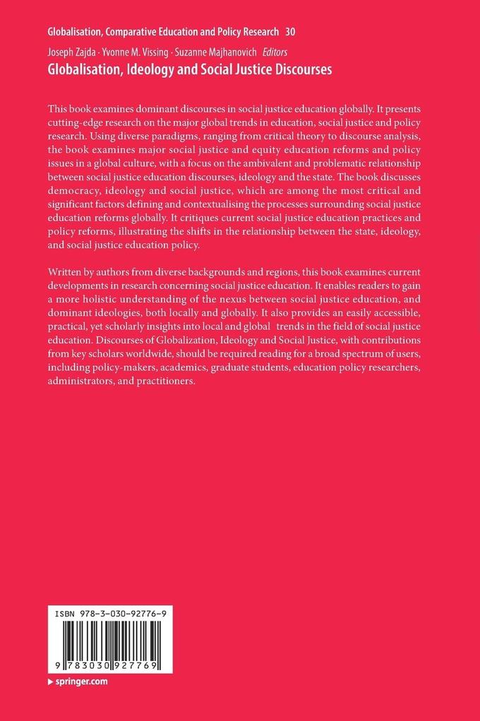 Weitere Ansicht: Globalisation, Ideology and Social Justice Discourses