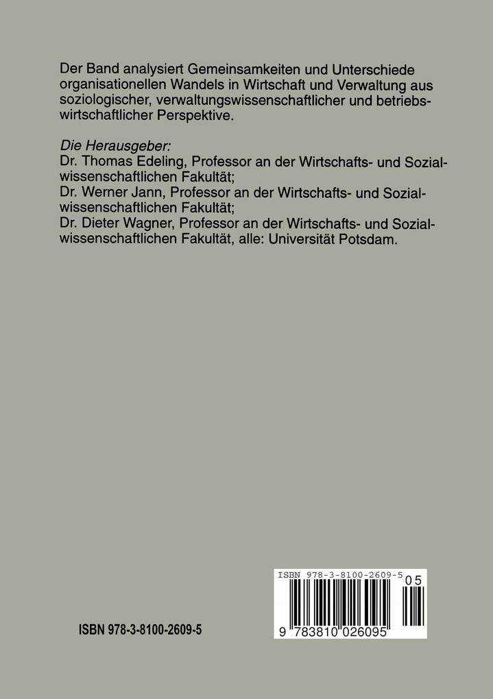 Weitere Ansicht: Reorganisationsstrategien in Wirtschaft und Verwaltung
