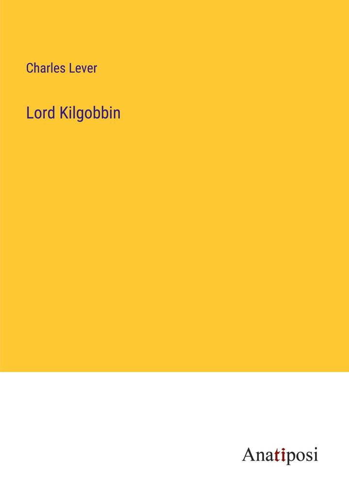 Produktbild: Lord Kilgobbin | Charles Lever