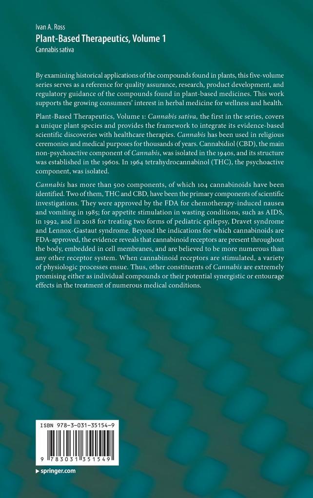 Weitere Ansicht: Plant-Based Therapeutics, Volume 1 | Ivan A. Ross