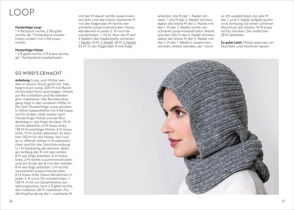 Weitere Ansicht: Balaclava Mützen stricken und häkeln | Sabine Ruf