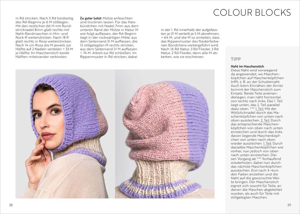 Weitere Ansicht: Balaclava Mützen stricken und häkeln | Sabine Ruf