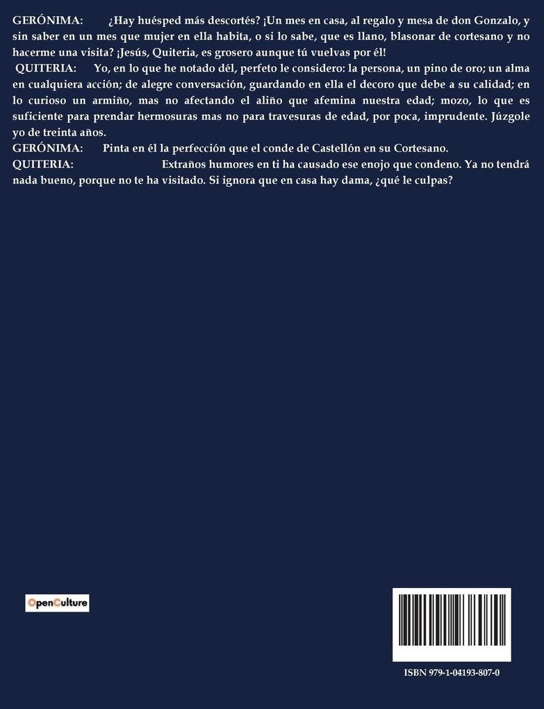 Weitere Ansicht: EL AMOR MÉDICO | Tirso De Molina