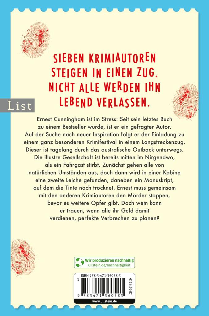 Weitere Ansicht: Die mörderischen Cunninghams. Jeder im Zug ist verdächtig | Benjamin Stevenson