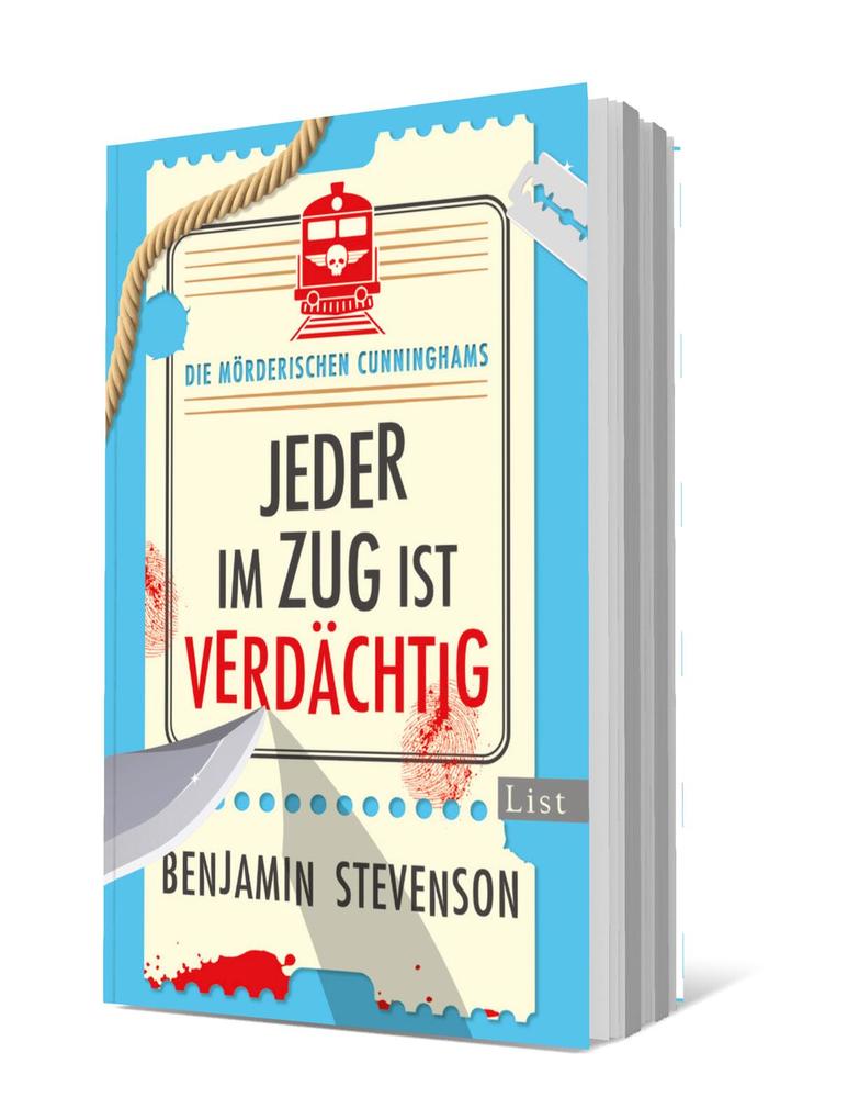 Weitere Ansicht: Die mörderischen Cunninghams. Jeder im Zug ist verdächtig | Benjamin Stevenson