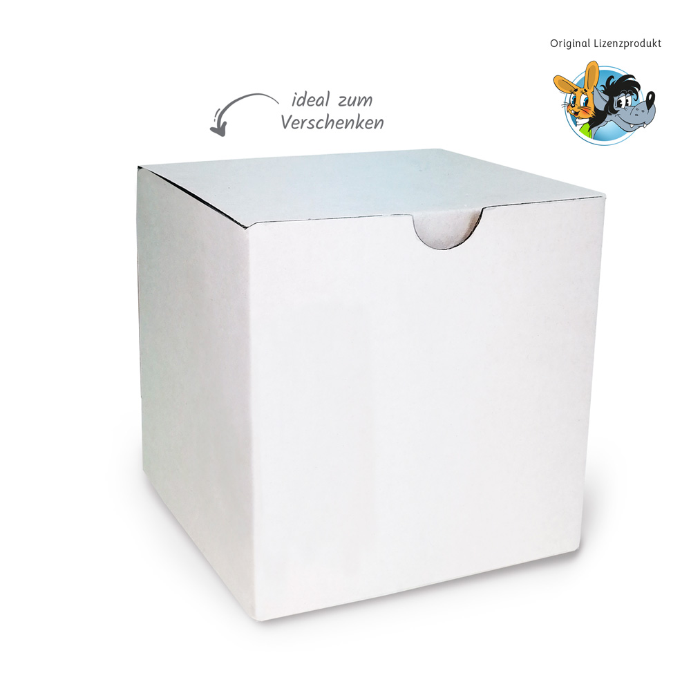 Weitere Ansicht: Trötsch Tasse Hase & Wolf Nu pogodi Nu pagadi Emaillebecher