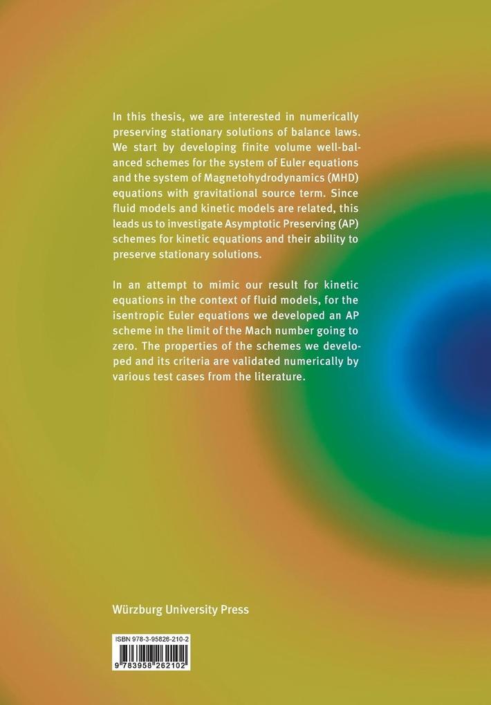 Weitere Ansicht: Asymptotic and Stationary Preserving Schemes for Kinetic and Hyperbolic Partial Differential Equations | Farah Kanbar