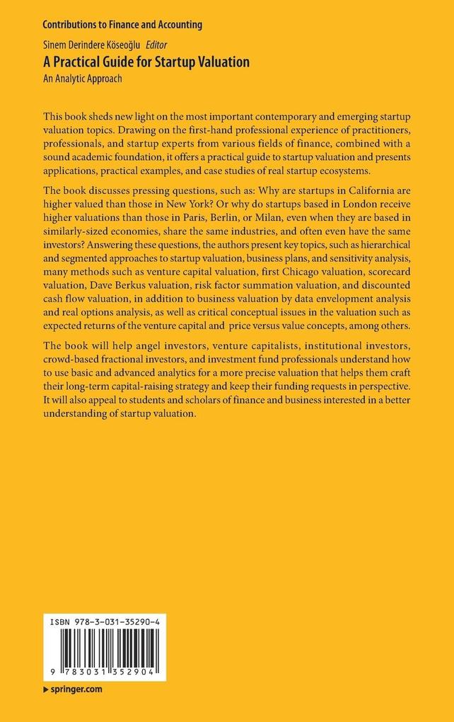 Weitere Ansicht: A Practical Guide for Startup Valuation