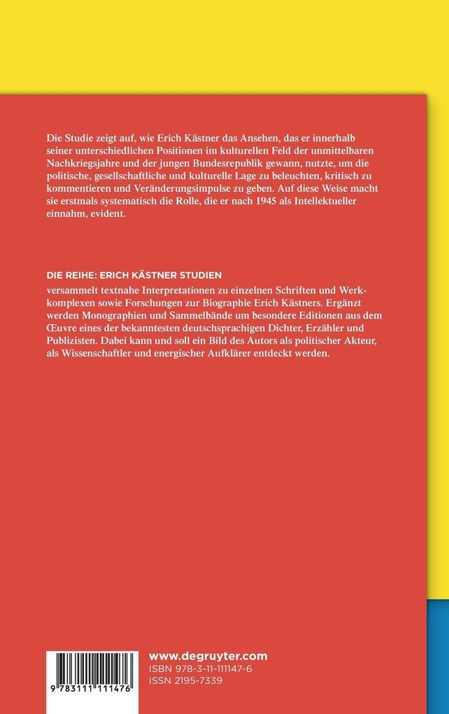 Weitere Ansicht: Erich Kästner als Intellektueller nach dem Zweiten Weltkrieg | Nicole Pasuch