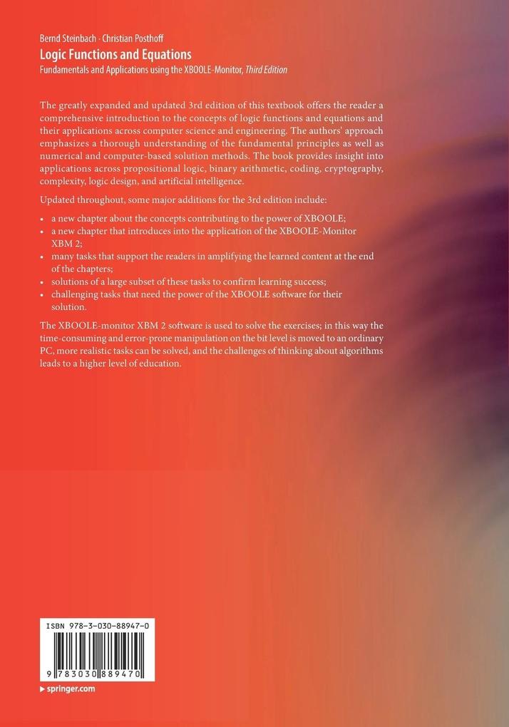 Weitere Ansicht: Logic Functions and Equations | Bernd Steinbach, Christian Posthoff