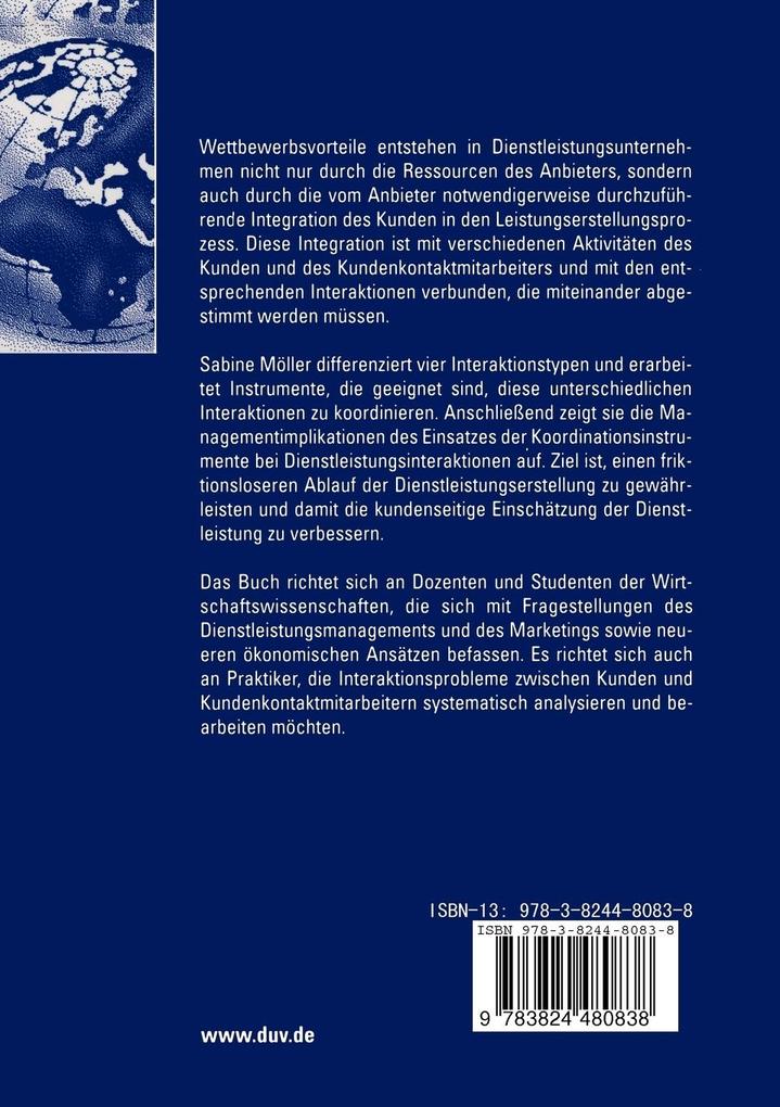 Weitere Ansicht: Interaktion bei der Erstellung von Dienstleistungen | Sabine Möller