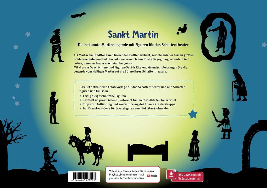 Weitere Ansicht: Sankt Martin. Eine Geschichte für unser Schattentheater | Elke Künkel