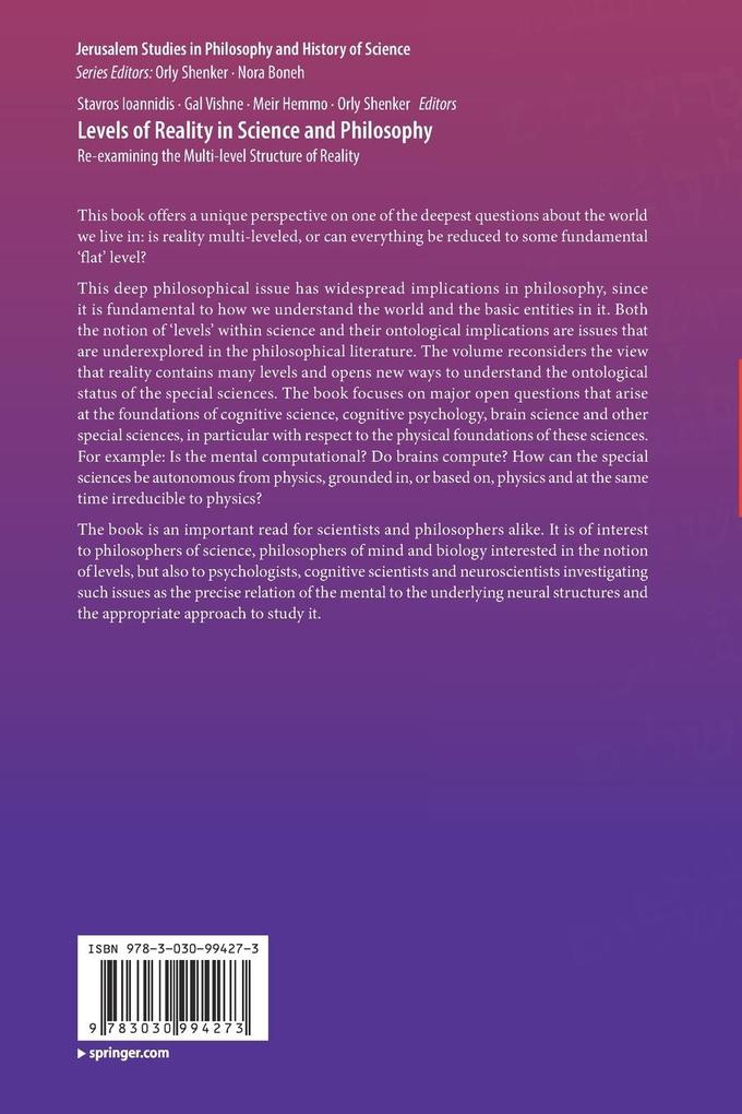 Weitere Ansicht: Levels of Reality in Science and Philosophy