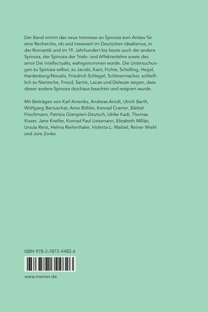 Weitere Ansicht: Affektenlehre und amor Dei intellectualis