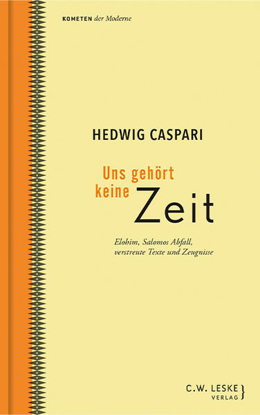 Produktbild: Uns gehört keine Zeit | Hedwig Caspari