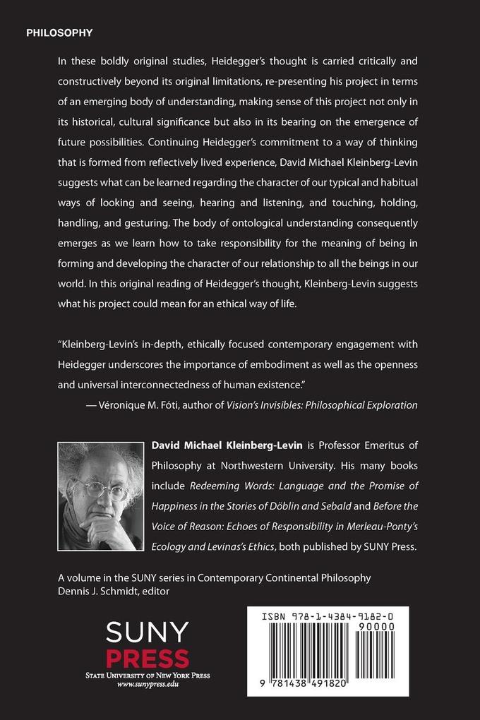 Weitere Ansicht: Critical Studies on Heidegger | David Michael Kleinberg-Levin