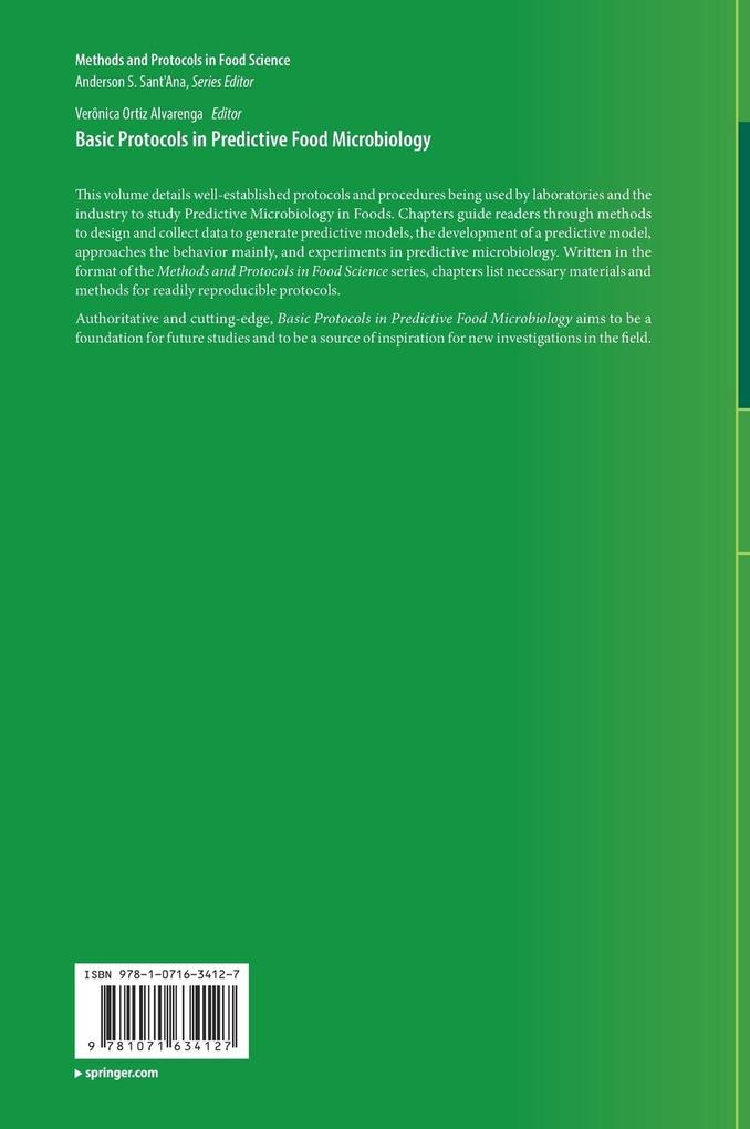 Weitere Ansicht: Basic Protocols in Predictive Food Microbiology