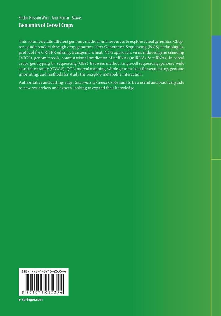 Weitere Ansicht: Genomics of Cereal Crops
