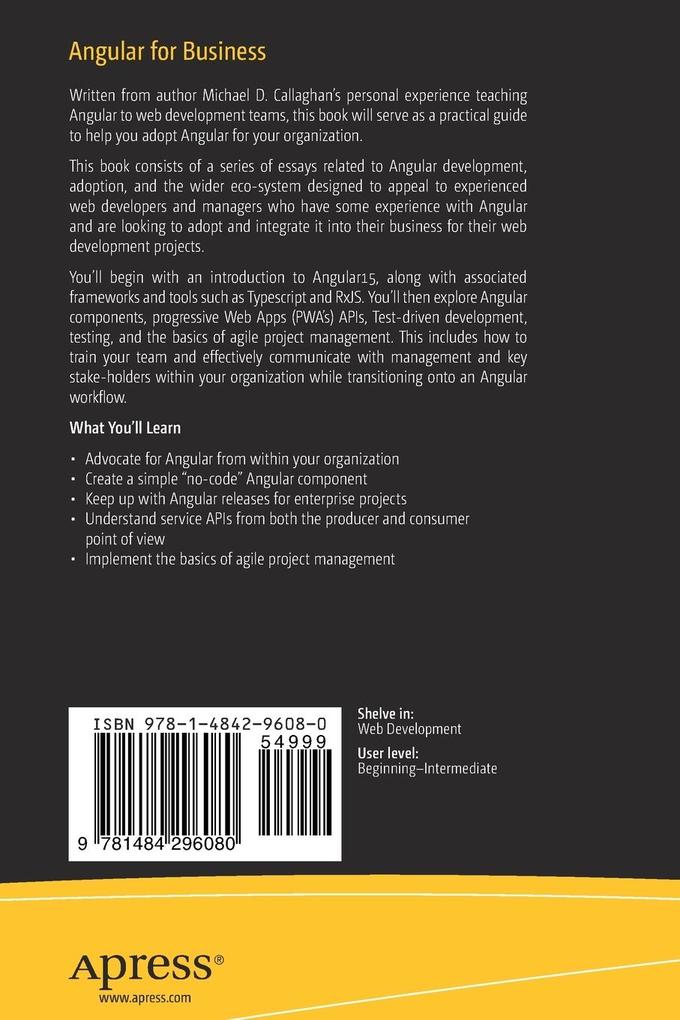 Weitere Ansicht: Angular for Business | Michael D. Callaghan