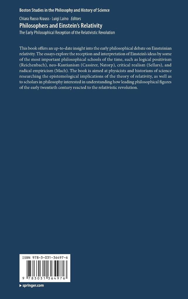 Weitere Ansicht: Philosophers and Einstein's Relativity