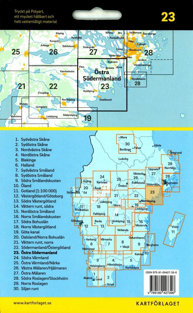 Weitere Ansicht: Cykelkartan Blad 23 Östra Södermanland 1:90000