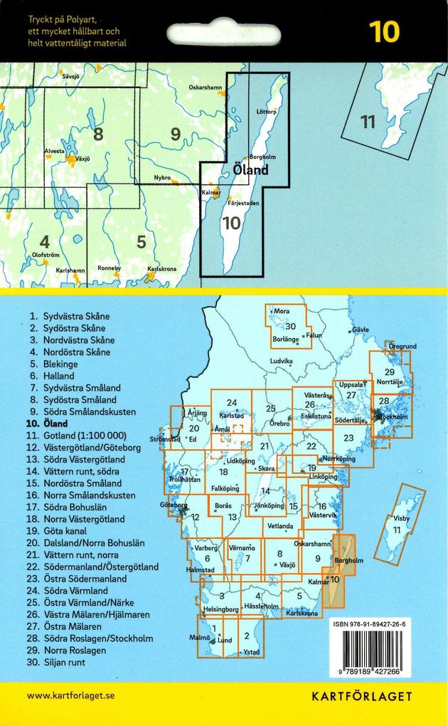 Weitere Ansicht: Cykelkartan Blad 10 Öland 1:90000