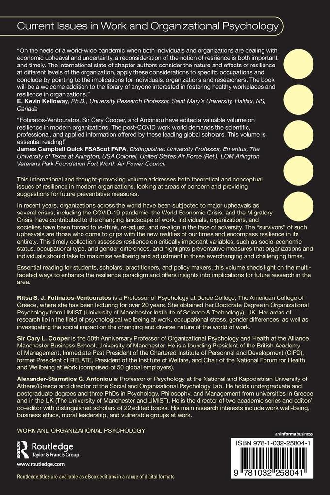 Weitere Ansicht: Resilience in Modern Day Organizations