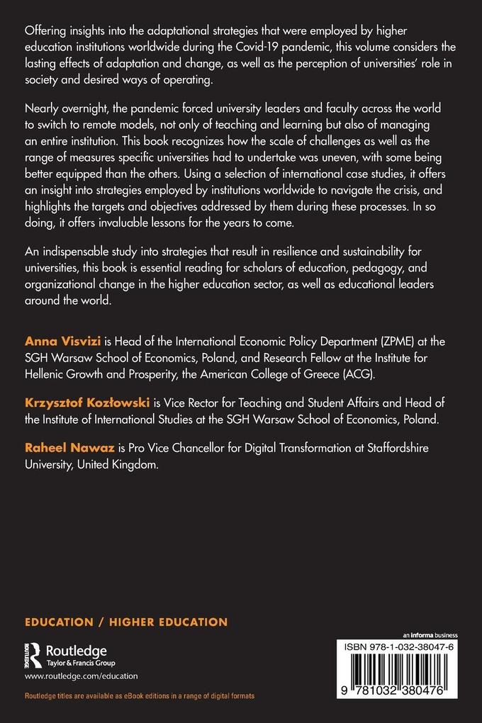 Weitere Ansicht: Higher Education Institutions and Covid-19