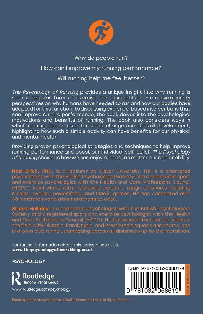 Weitere Ansicht: The Psychology of Running | Noel Brick, Stuart Holliday