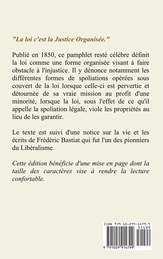 Weitere Ansicht: La Loi | Frédéric Bastiat