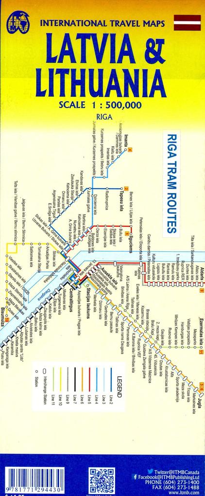 Weitere Ansicht: Lithuania /Latvia 1:500000