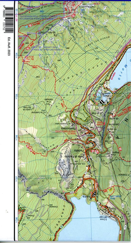 Weitere Ansicht: Tabacco Wandern Prealpi Bellunesi 1:25000