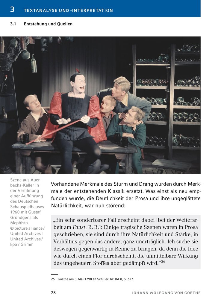 Weitere Ansicht: Faust I von Johann Wolfgang von Goethe - Textanalyse und Interpretation | Johann Wolfgang Goethe