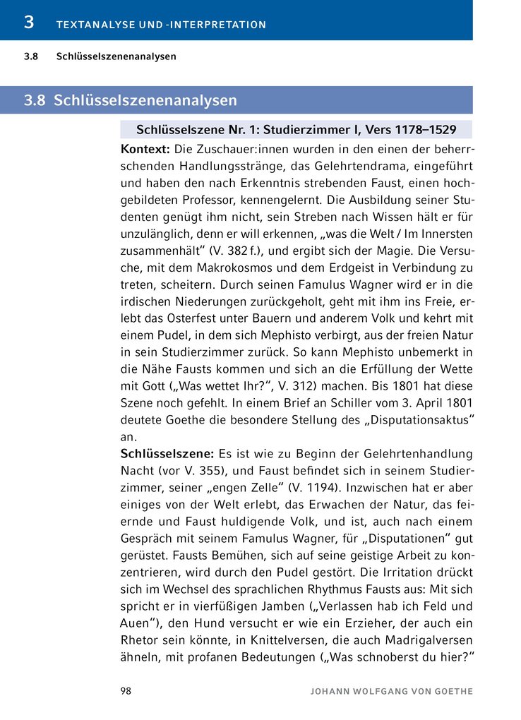 Weitere Ansicht: Faust I von Johann Wolfgang von Goethe - Textanalyse und Interpretation | Johann Wolfgang Goethe