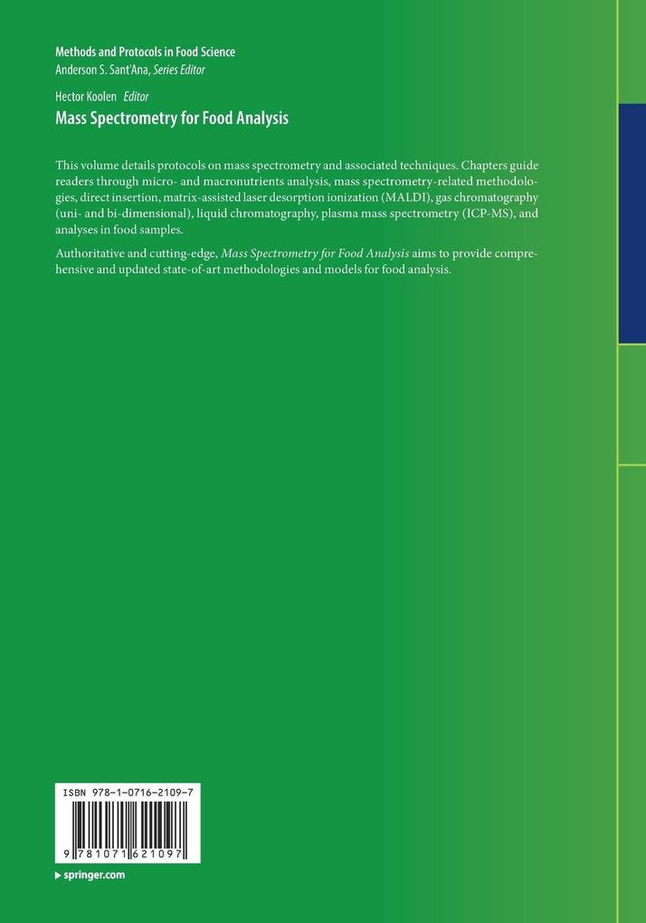 Weitere Ansicht: Mass Spectrometry for Food Analysis