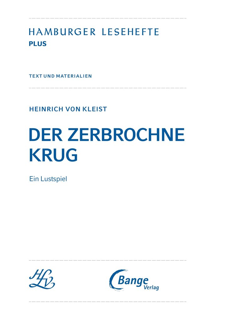 Weitere Ansicht: Der zerbrochne Krug (Textausgabe mit Variant) | Heinrich Kleist, Heinrich Von Kleist