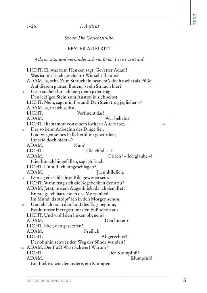 Weitere Ansicht: Der zerbrochne Krug (Textausgabe mit Variant) | Heinrich Kleist, Heinrich Von Kleist
