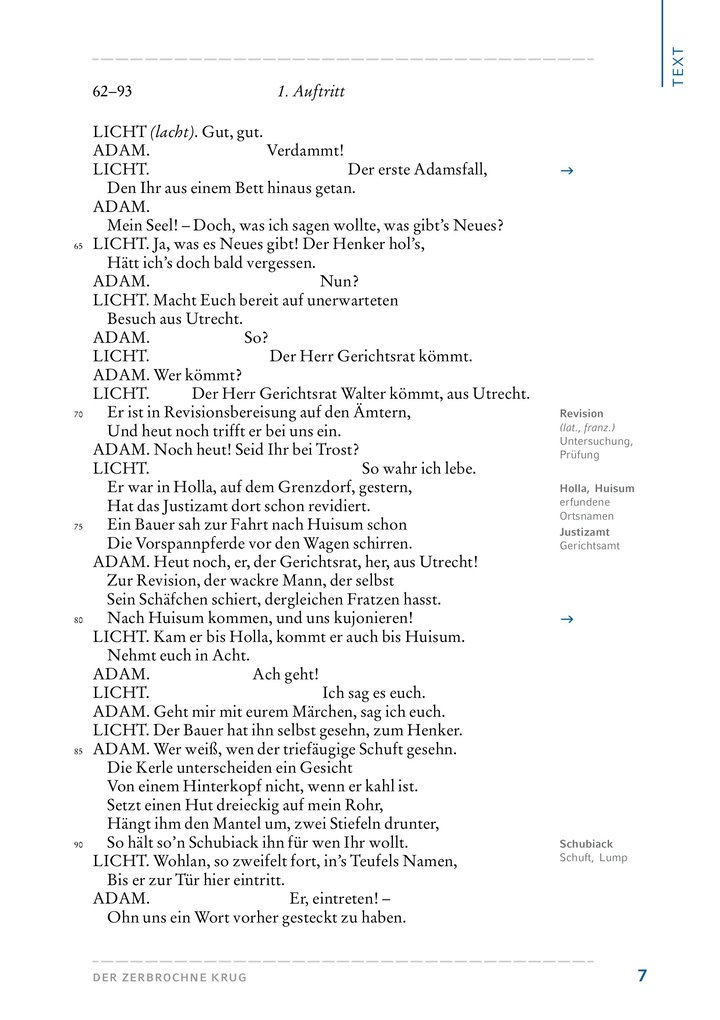 Weitere Ansicht: Der zerbrochne Krug (Textausgabe mit Variant) | Heinrich Kleist, Heinrich Von Kleist