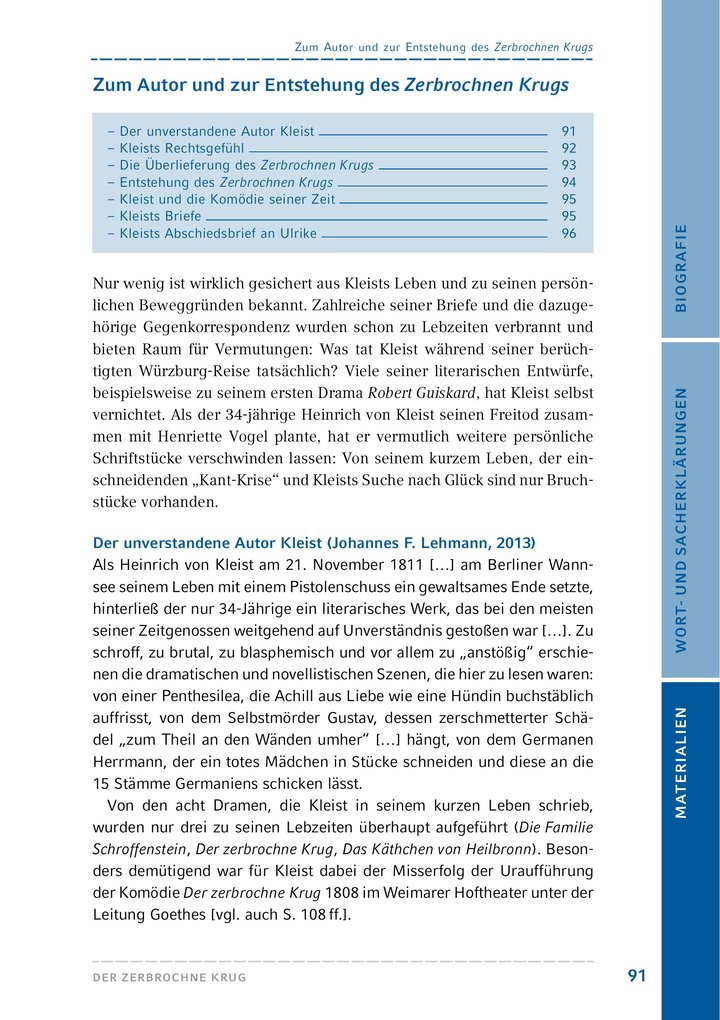 Weitere Ansicht: Der zerbrochne Krug (Textausgabe mit Variant) | Heinrich Kleist, Heinrich Von Kleist
