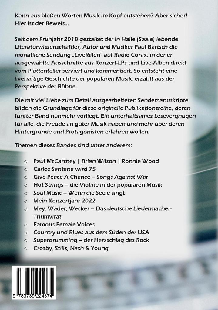Weitere Ansicht: LiveRillen No. 5 | Paul Bartsch