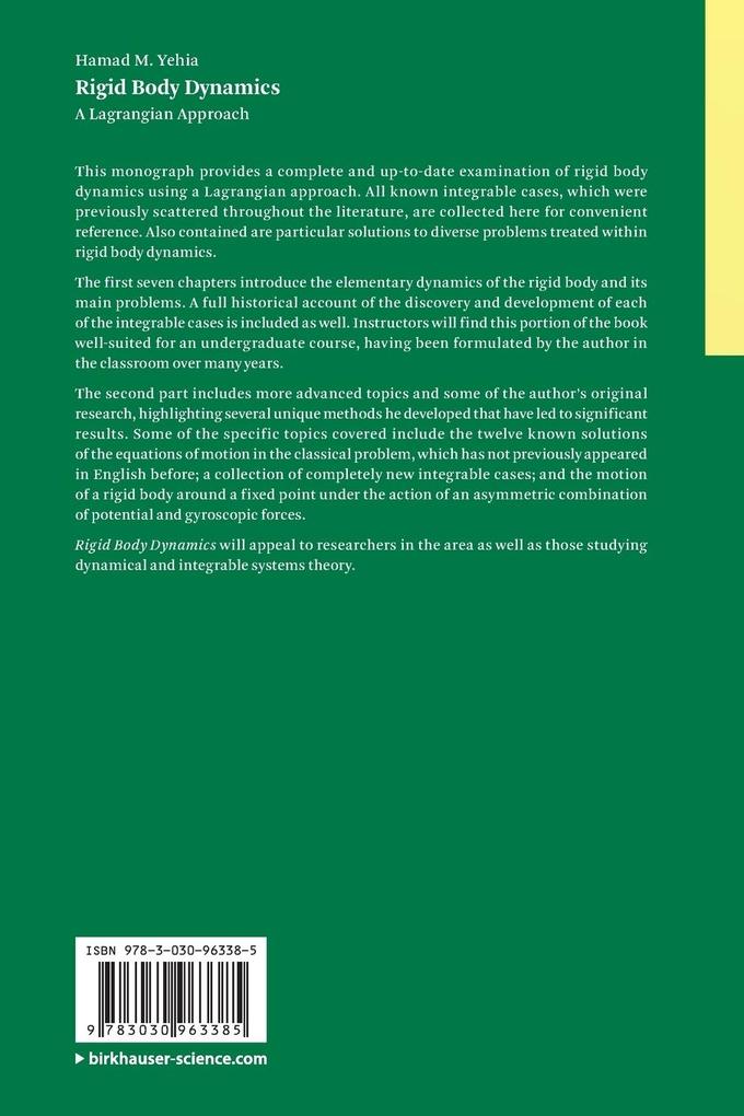 Weitere Ansicht: Rigid Body Dynamics | Hamad M. Yehia