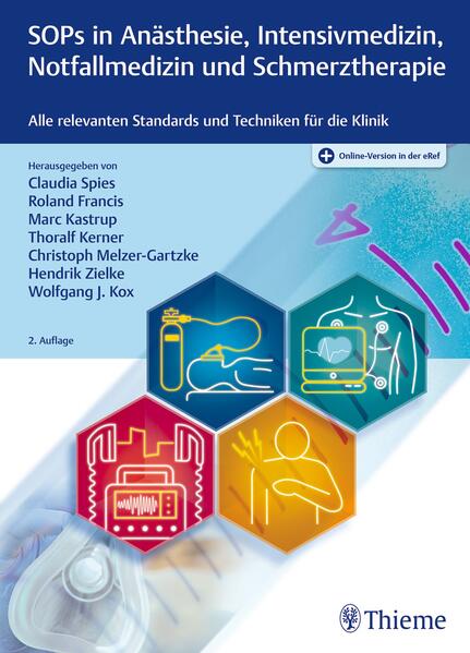 Produktbild: SOPs in Anästhesie, Intensivmedizin, Notfallmedizin und Schmerztherapie