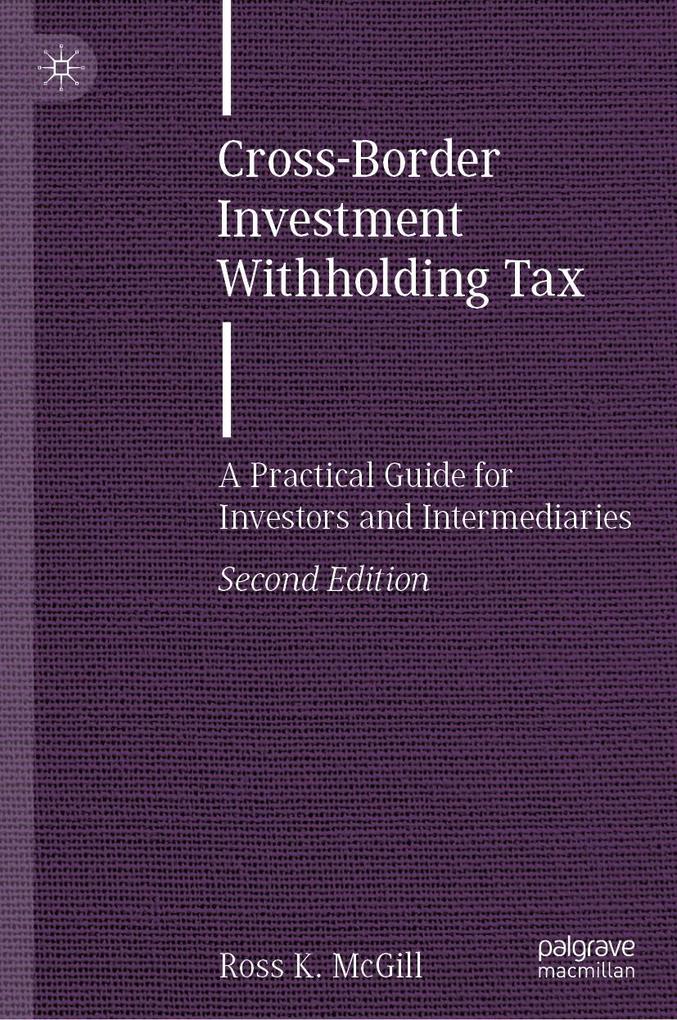 Produktbild: Cross-Border Investment Withholding Tax | Ross K. McGill