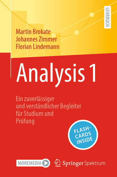 Produktbild: Analysis 1 | Martin Brokate, Johannes Zimmer, Florian Lindemann